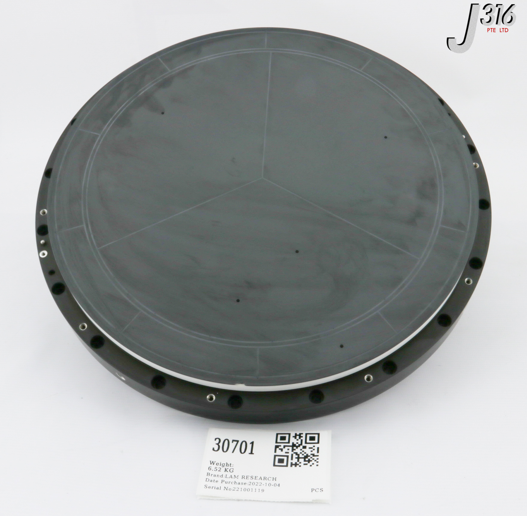 N 30701 LAM RESEARCH ELECTROSTATIC CHUCK, 839-800327-432 (PARTS) 715